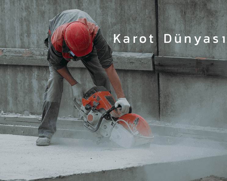 beton kesme işi yapan karotçu